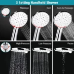 Pressurized Water-Saving Top Spray Handheld Dual Shower Set - Image 6