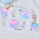04 Little Cat Claw DIY Crystal Epoxy Jewelry Silicone Mold - Image 4