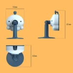 Household Silent Punch-free Door Stopper Bathroom Silicone Rear Suction Door - Image 2