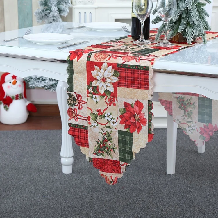 TBD0602524001A.webp Christmas Decoration Print Table Flag Restaurant Family Party Tablecloth - Image 1
