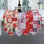 Christmas Decoration Print Table Flag Restaurant Family Party Tablecloth - Image 2