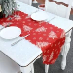 Christmas Decoration Print Table Flag Restaurant Family Party Tablecloth - Image 4
