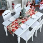 Christmas Decoration Print Table Flag Restaurant Family Party Tablecloth - Image 6