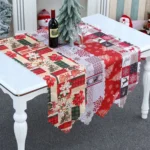 Christmas Decoration Print Table Flag Restaurant Family Party Tablecloth - Image 7