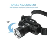 Diving Headlamp 60m Underwater Headlight XM-L2 Led Scuba head Flashlight - Image 3