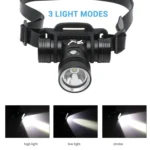 Diving Headlamp 60m Underwater Headlight XM-L2 Led Scuba head Flashlight - Image 6
