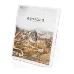 2 PCS Acrylic Display Stand Transparent Book Shelf Photo Frame Holder - Image 4