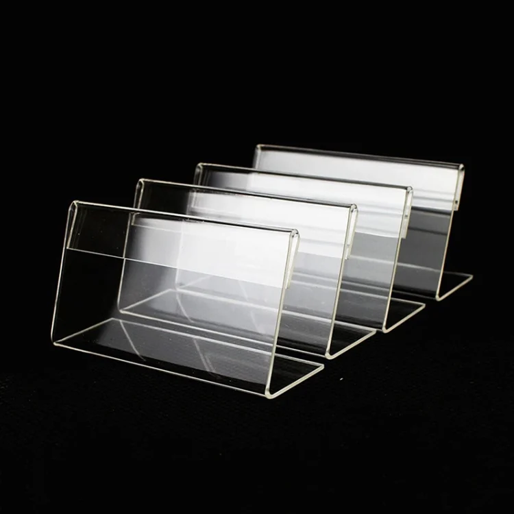 TBD06025381.webp 10 PCS Mini Clear Acrylic Sign Display Stand Label Holder - Image 1