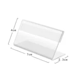 10 PCS Mini Clear Acrylic Sign Display Stand Label Holder - Image 2