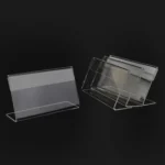 10 PCS Mini Clear Acrylic Sign Display Stand Label Holder - Image 4