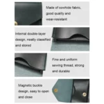 S183 Leather Waterproof Wear-resistant Card Holder - Image 4