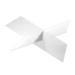 X-shaped Acrylic Bookshelf Transparent Book Sheet Music Display Stand - Image 2