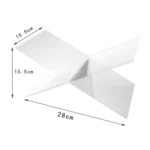 X-shaped Acrylic Bookshelf Transparent Book Sheet Music Display Stand - Image 3