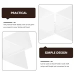 X-shaped Acrylic Bookshelf Transparent Book Sheet Music Display Stand - Image 4