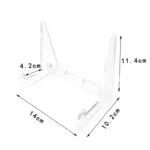 Acrylic Bookshelf Transparent Book Display Stand  Magazine Picture Frame Stand - Image 2