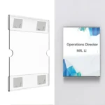 2 PCS 4x6 Inch Wall Mounted Acrylic Signage Bracket Wall Photo Frame