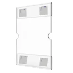 2 PCS 4x6 Inch Wall Mounted Acrylic Signage Bracket Wall Photo Frame - Image 2