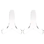 2 PCS Acrylic Transparent Display Shelf Bookshelf Plate Holders