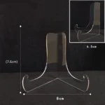 2 PCS Acrylic Transparent Display Shelf Bookshelf Plate Holders - Image 6