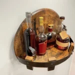 Wall-mounted Wooden Wine Display Stand Storage Rack - Image 2