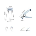 304 Stainless Steel Anti-Scaling Clamp Kitchen Takes Bowl Holder - Image 2