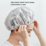 Waterproof Shower Hat Adult Women Bathing Hair Cover Anti-fume Hair Cover - Image 7
