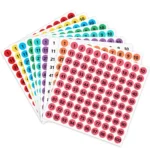 100 Stickers/Sheet Clothes Footwear Size Number Label Sticker, Diameter: 25mm - Image 2