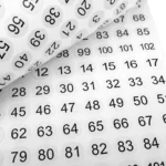 100 Stickers/Sheet Clothes Footwear Size Number Label Sticker, Diameter: 25mm - Image 4