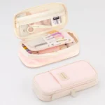 Angoo Macaron Double-layer Retractable Large-capacity Pencil Case Stationery Box