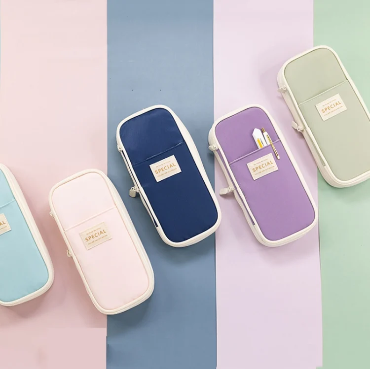 TBD0602557901_B1.webp Angoo Macaron Double-layer Retractable Large-capacity Pencil Case Stationery Box - Image 2