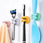 Nail-free Silicone Seamless Paste Hook Toothbrush Storage Rack - Image 5