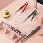 304 Stainless Steel Food Clip with Sawtooth Barbecue Tongs - Image 2