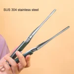 304 Stainless Steel Food Clip with Sawtooth Barbecue Tongs - Image 3