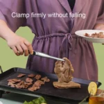 304 Stainless Steel Food Clip with Sawtooth Barbecue Tongs - Image 6