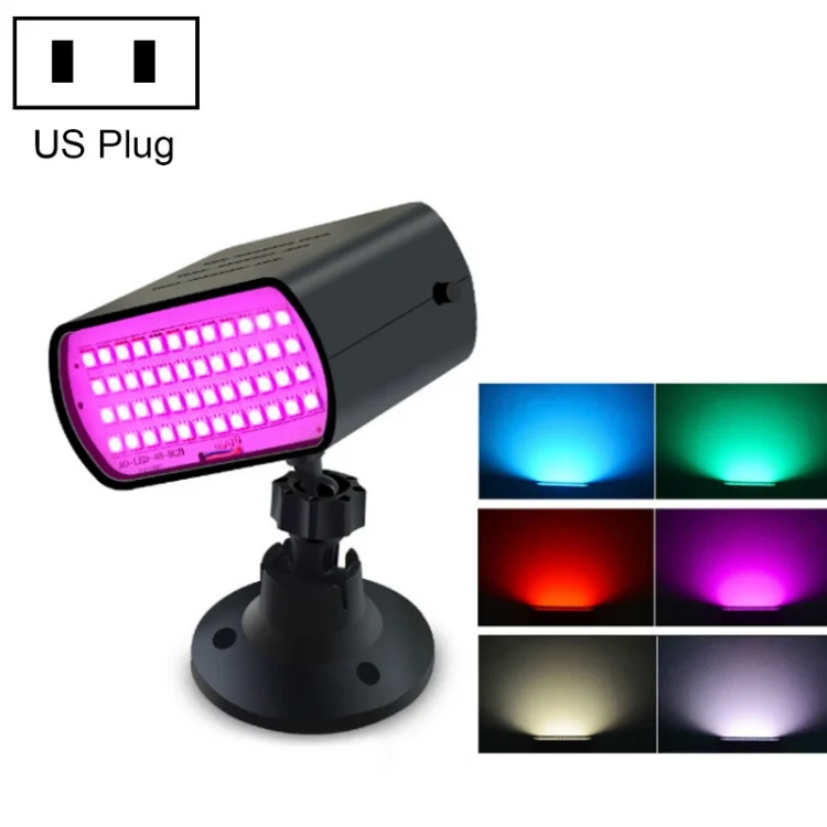 13W 48 LED Full Color Strobe Lights Bar Party Decoration Strobe Stage Lights