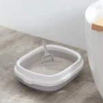 Semi-enclosed Cat Litter Box Cat Toilet With Cat Litter Shovel - Image 7