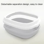 Semi-enclosed Cat Litter Box Cat Toilet With Cat Litter Shovel - Image 4