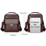 WEIXIER D244 Men Shoulder Bag Large Capacity Business Retro Messenger Bag - Image 2