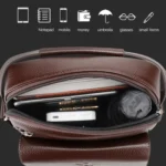 WEIXIER D244 Men Shoulder Bag Large Capacity Business Retro Messenger Bag - Image 6