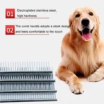 Stainless Steel Pet Comb Pet Hair Comb, Specification: XL - Image 6