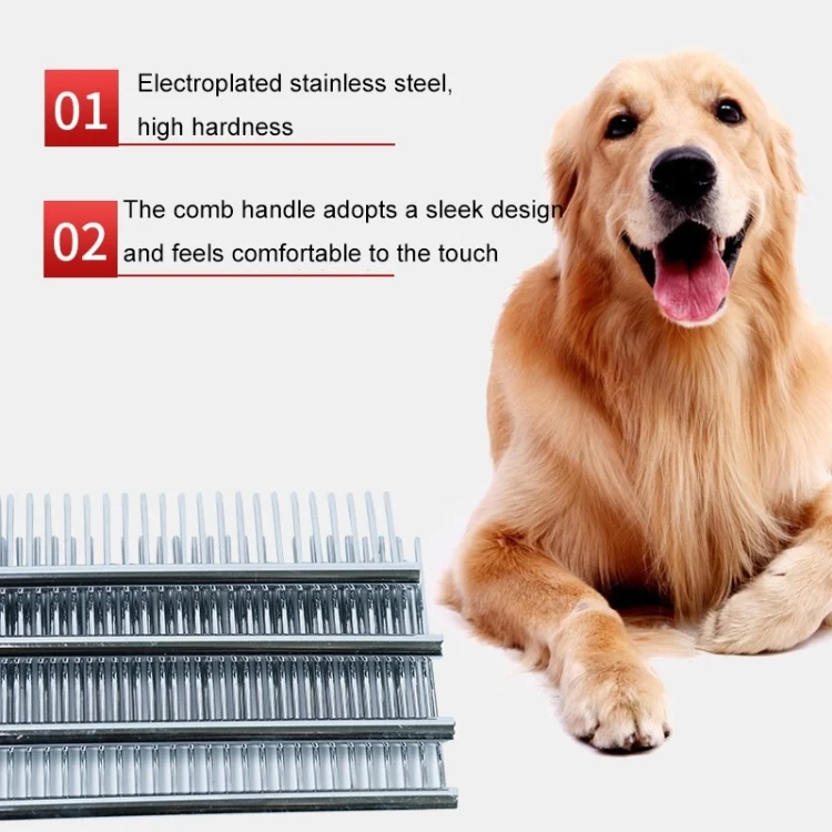 TBD0602580301_B5.webp Stainless Steel Pet Comb Pet Hair Comb, Specification: XL - Image 6