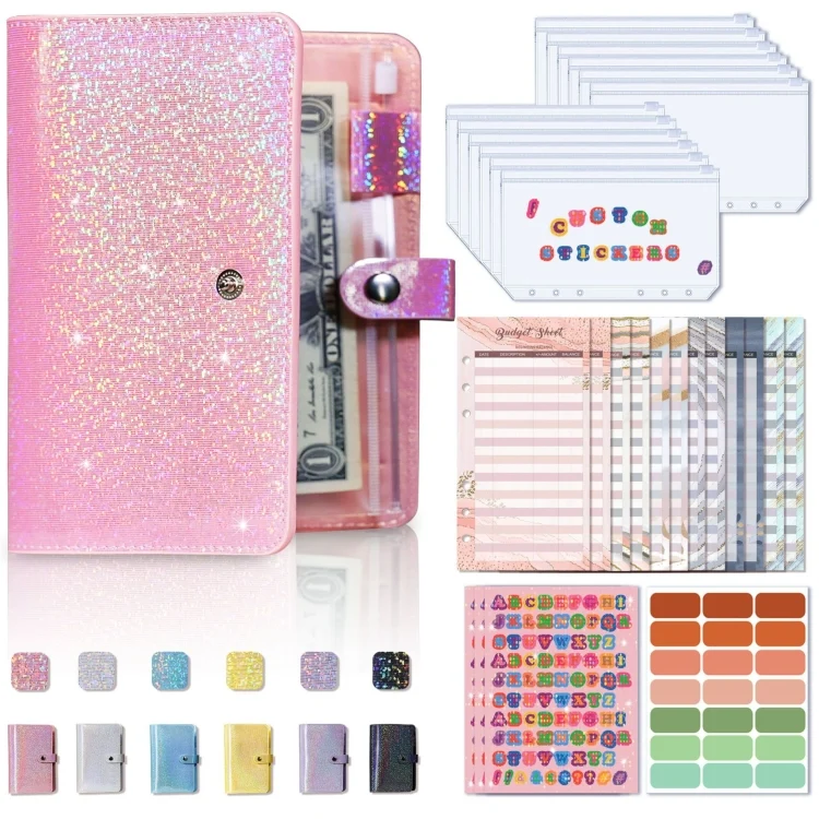 A6 Gypsophila Loose-leaf Bookkeeping Notebook Cash Budget Hand Book