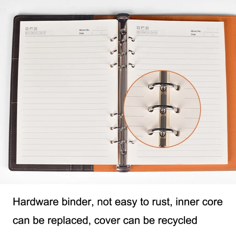 TBD0602583101_B4.webp A5 Business Loose-leaf Notebook Office Stationery Leather PU Notepad - Image 5