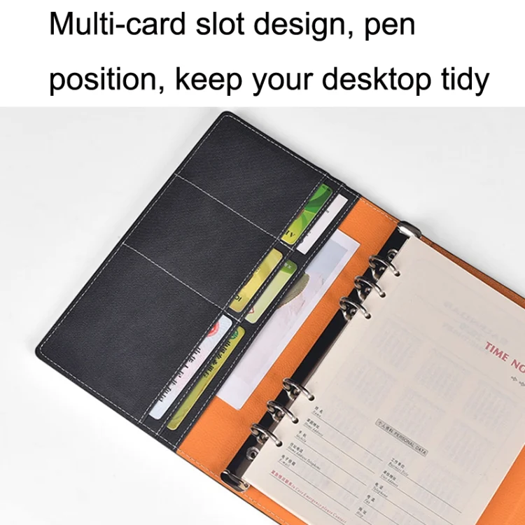 TBD0602583101_B5.webp A5 Business Loose-leaf Notebook Office Stationery Leather PU Notepad - Image 6