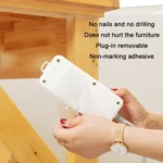 10pcs Traceless Wall Hanging Multifunction Plug-in Rack, Specification: Double - Image 3