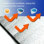 Universal Air Conditioner Cover  Aluminum Foil Composite Flame Retardant Rainproof  Cover - Image 4