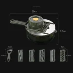 6 In 1 Hand-guard Vegetable Cutter with Water Filter and Storage Function - Image 3