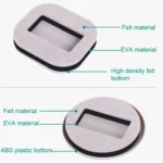 5 PCS Computer Seat Pulley Holder Chair Roller Non-slip Pad - Image 5