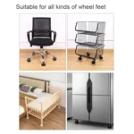 5 PCS Computer Seat Pulley Holder Chair Roller Non-slip Pad - Image 6