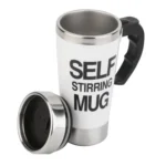 FX-589 400ml 304 Stainless Steel Automatic Stirring Coffee Cup - Image 3